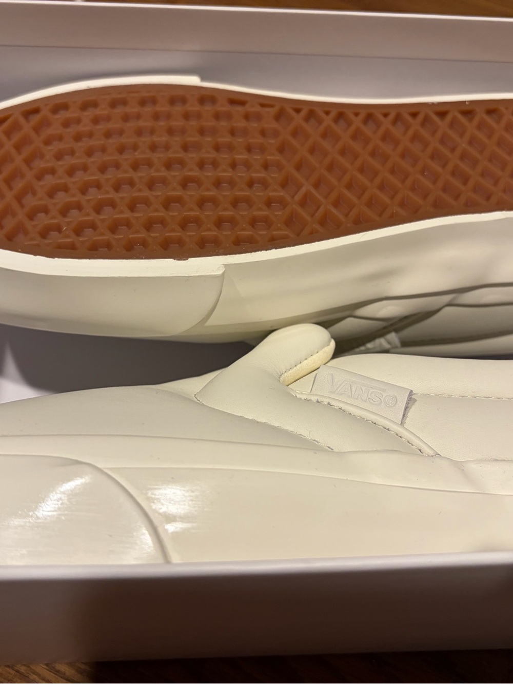 Proenza Schouler x Vans Ecru Slip-On Sneakers - Picture 6 of 8